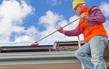 Battlies Green soft wash roof cleaning